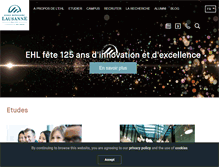 Tablet Screenshot of ehl.edu